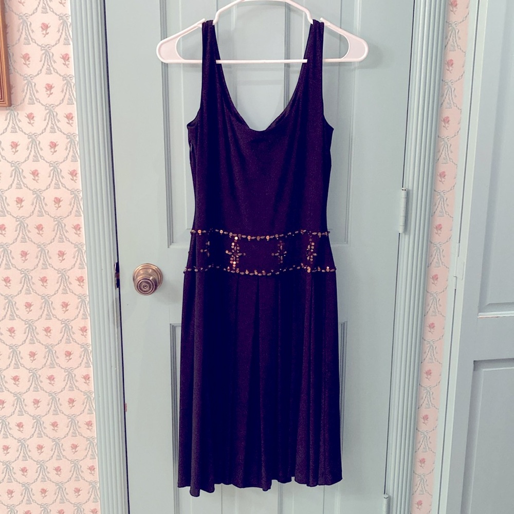 NWT Talbots Beaded Drop-Waist Pleated Dress, size 4 Petite